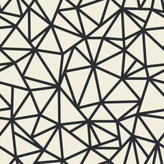 Seamless pattern with geometric grid of triangles. Abstract modern flat vector background.