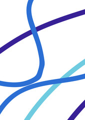 Blue Lines Abstract Background 