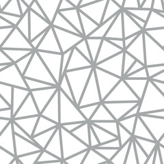 Obraz premium Seamless pattern with geometric grid of triangles. Abstract modern flat vector background.