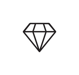 Diamond vector icon design.