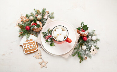 Christmas table setting