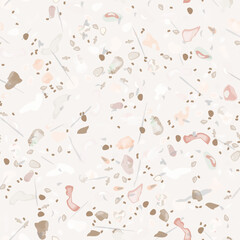 Terrazzo Texture Vector. Flooring Seamless Pattern