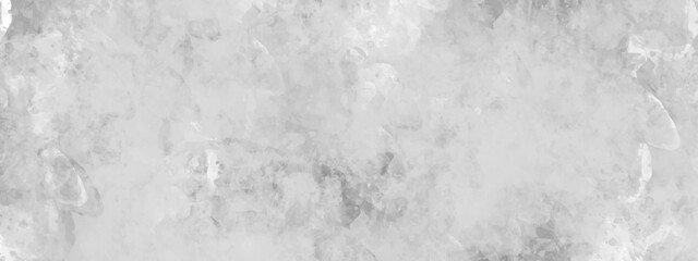 Gray, white watercolor textured on white paper background. Gray watercolor painting textured design on white background. Silver ink and watercolor textures, background, banner, wallpaper, poster, temp