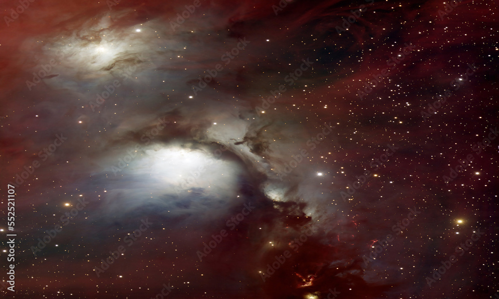 Canvas Prints space nebula. cosmic cluster of stars. outer space landscape. celestial map. galaxy stars background