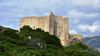 old fortress Vecchia near village Villasimius,Sardinia