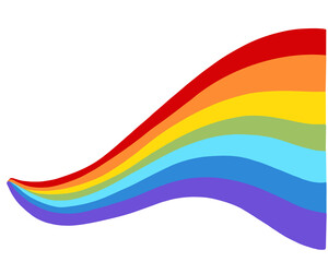 cute rainbow cartoon illustration