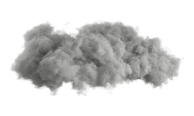 Black soft fulffy clouds shape cut out backgrounds 3d rendering png file