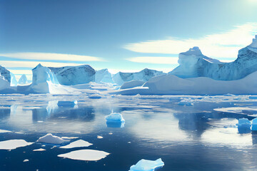 Iceberg. Banquise. Arctique. Antarctique