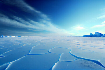 arctique. Antarctique. fissures - obrazy, fototapety, plakaty
