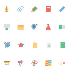 Education Colored Vector Icons