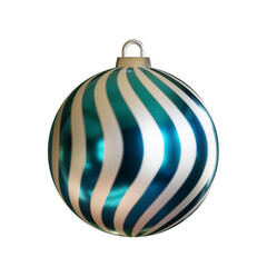 Realistic sky christmas ball isolated on a transparent background.