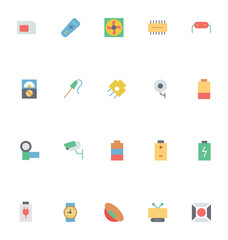 Electronics Colored Vector Icons 