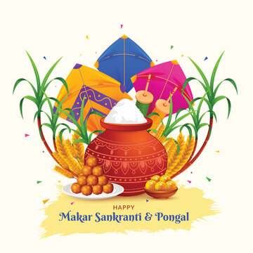 Makar Sankranti & Pongal festival Greeting 
