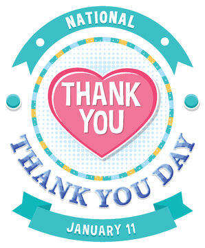 Happy National Thank You Day Banner