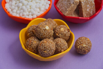 Happy Makar Sankranti, Pongal and Uttarayan with tilgul sweets