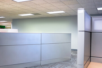 office space and file cabinet carpet cubical