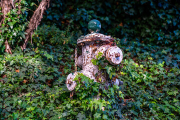 Photo of a fire hydrant, fire hydrant outlet.