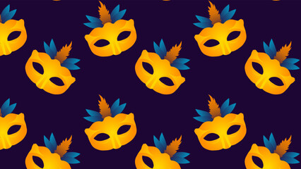 Mardi gras carnival design banner, poster or social media post