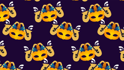 Mardi gras carnival design banner, poster or social media post