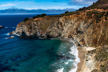 Obraz premium Beautiful Coastline of Central California USA. 
