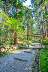 秋の平泉寺白山神社　福井県勝山市　Heisenji Hakusan Shrine in autumn. Fukui Prefecture, Katsuyama City.