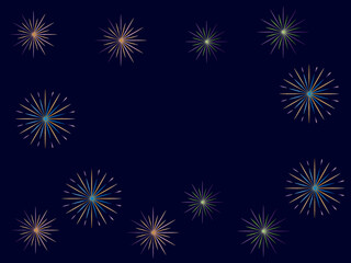 Fototapeta na wymiar happy new years poster banner vector template .fireworks background illustration design