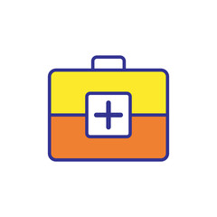 Medical kit icon vector