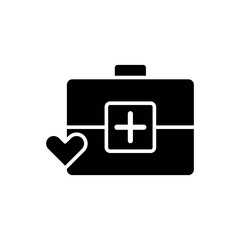 Medical kit icon vector