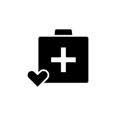 Medical kit icon vector
