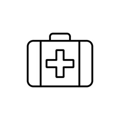 Obraz premium Medical kit icon vector