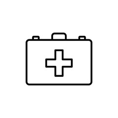 Medical kit icon vector