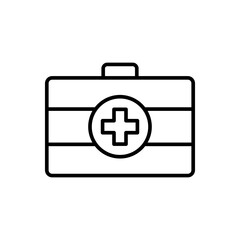 Fototapeta premium Medical kit icon vector