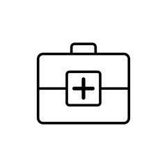 Medical kit icon vector