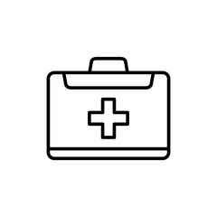Medical kit icon vector