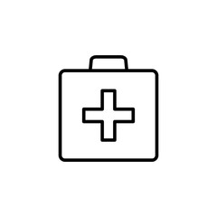 Medical kit icon vector