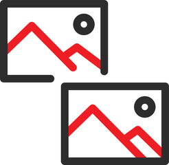 Duplicate Image Vector Icon
