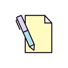 Paper icon vector design templates