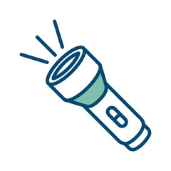 flashlight icon vector design template in white background