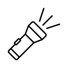 flashlight icon vector design template in white background