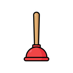 plunger icon vector design template in white background