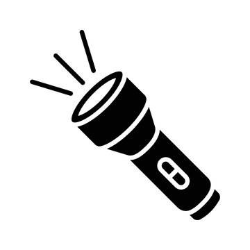flashlight icon vector design template in white background