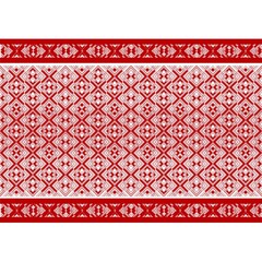 Obraz premium Geometric ethnic pattern seamless white red style 3d illustration can be used in decorative design fashion clothes