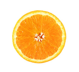 Orange slice isolated on transparent png