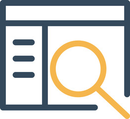 Content Search Vector Icon
