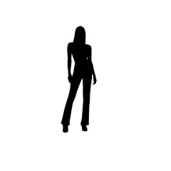 woman silhouette image