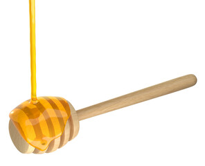 Wooden honey dipper