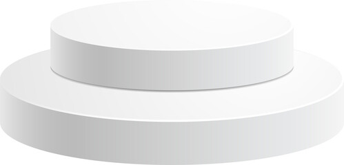 white podium