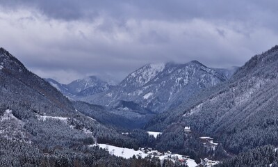 Obraz premium Blick an den Alpen Nähe Mariazell