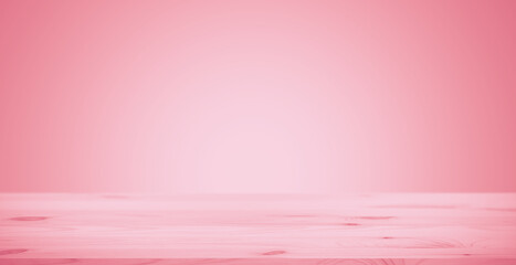 Pink color wood background. Love art color gradient. Pink wallpaper valentines day backdrop for montage.