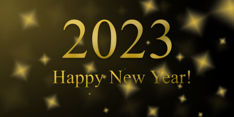 Happy New Year 2023!  - obrazy, fototapety, plakaty